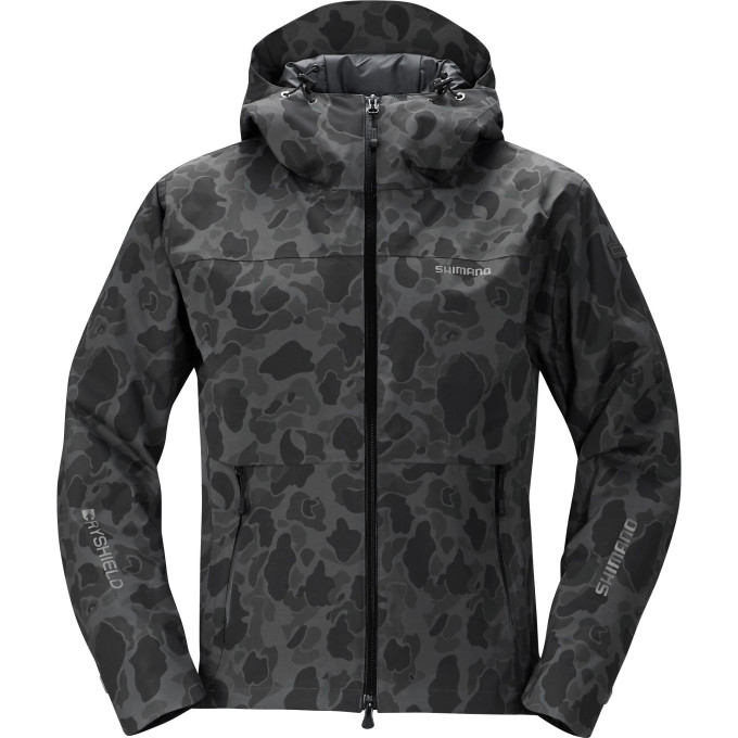 Куртка утеплённая SHIMANO RB-04JS DRYSHIELD чёрный камуфляж XL 59YRB04JS69