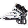 Переключатель передний SHIMANO DEORE, M618-H, для 2x10, верхний хомут (34,9 с адаптером 28,6/31,8), верхняя тяга, черный IFDM618HTX6